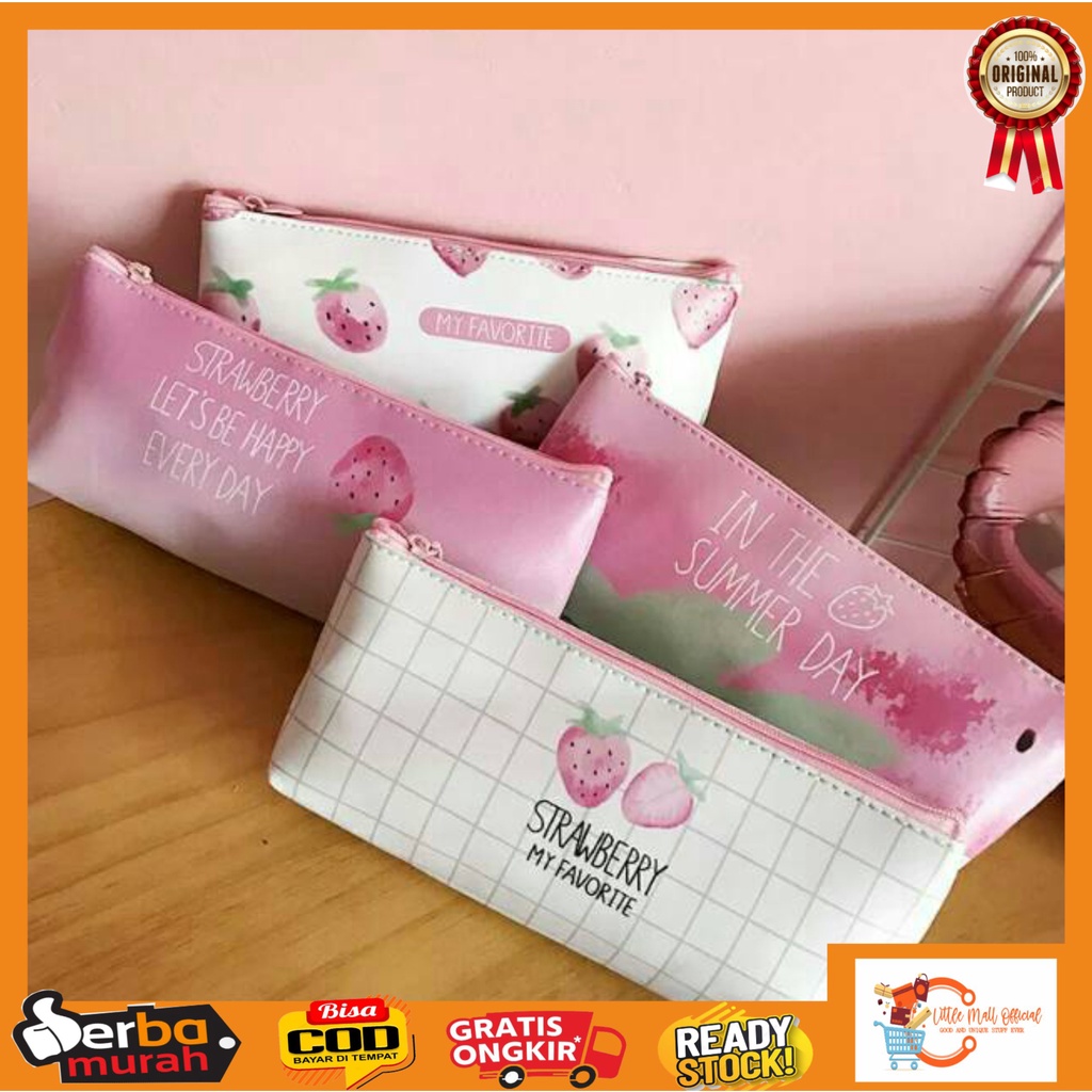 

Little Mall TEMPAT PENSIL LUCU KOREA PREMIUM IMPORT TEMPAT PENSIL MOTIF STRAWBERRY BERKUALITAS PENCIL CASE AESTHETIC KOREAN TEMPAT PENSIL KANTOR KULIAH TRAVELING TEMPAT PENSIL ANAK SEKOLAH TERBARU