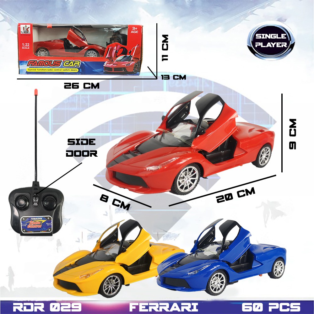 RC Ferrari Buka Pintu Mainan Anak Mobil Remote Control Radio Control Hobi Koleksi Remot Kontrol Mura