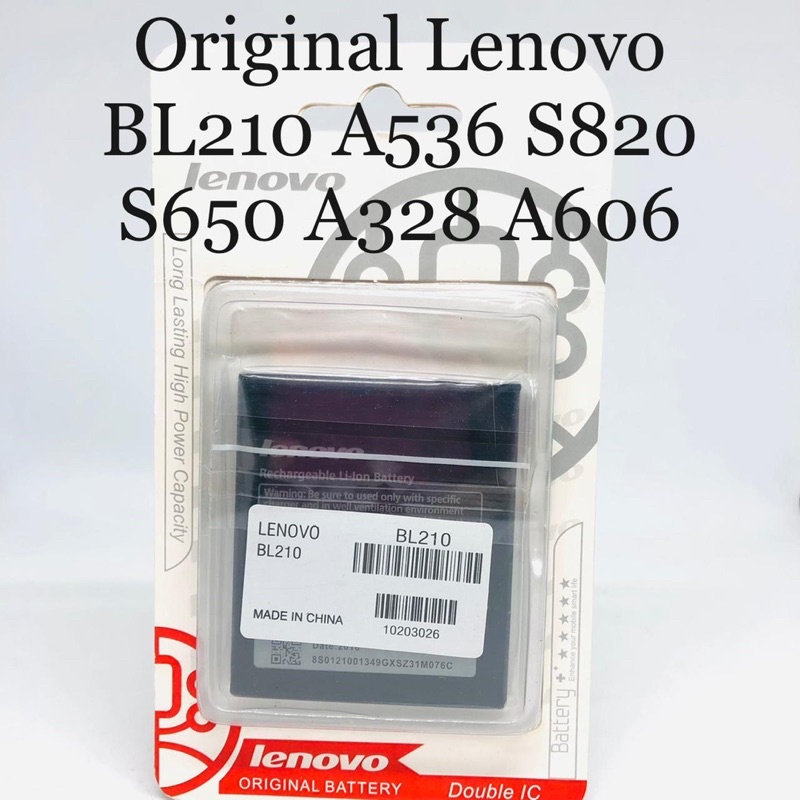 PROMO BATERAI ORIGINAL LENOVO BL210 A536 S820 S650 A328 A606 DOUBLE IC