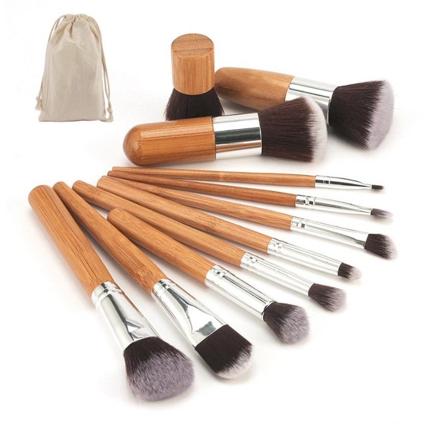 Kuas Make Up Cosmetic Make Up Brush 11 Set with Pouch