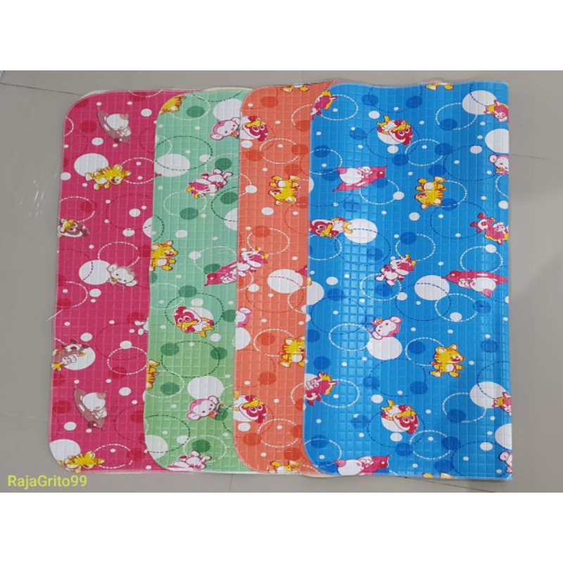 Perlak Bayi Jumbo XXL 70x70 / Perlak Bayi Besar Extra Jumbo new born, Bahan Karet - Pvc Sheet (grosir)