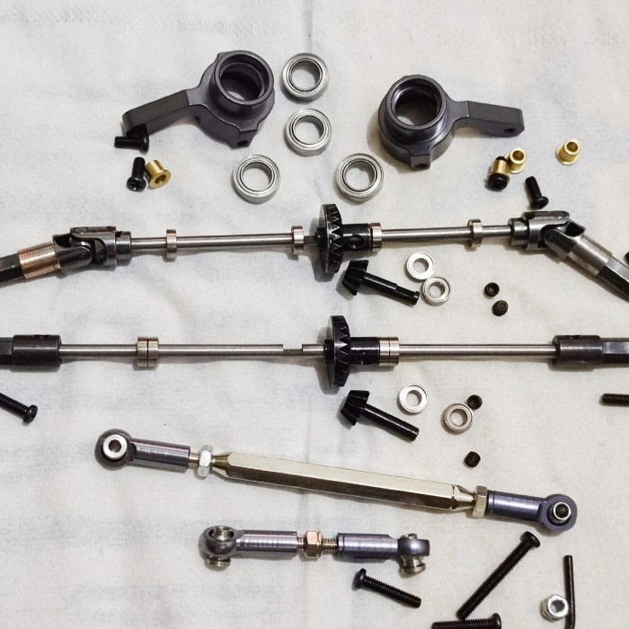 Upgred metal gardan depan belakang RC WPL