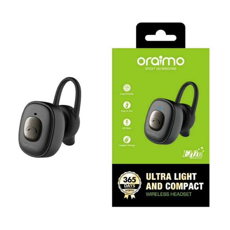 Headset Bluetooth Oraimo Compact Wireless Garansi Resmi Original
