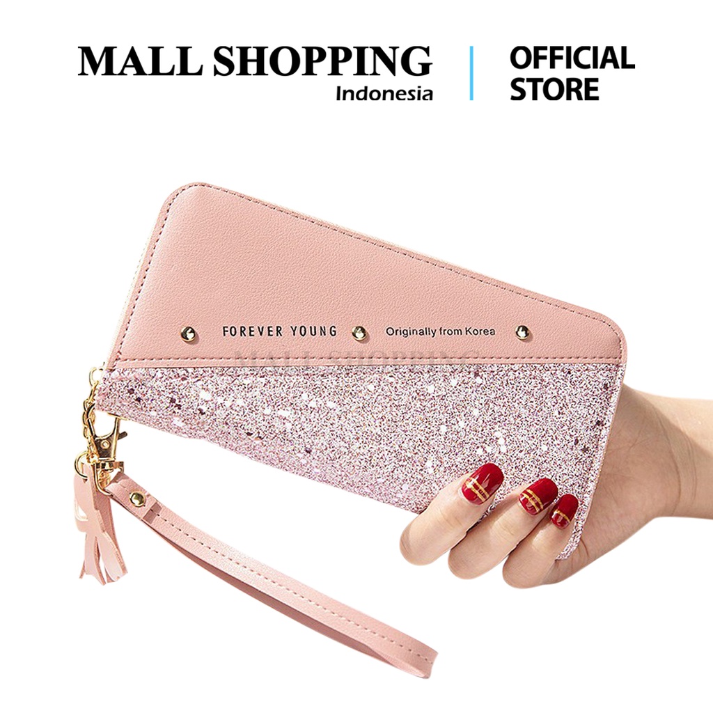 (COD) Dompet Lipat Wanita Dompet Sletting Dompet Panjang MALLSHOPPING