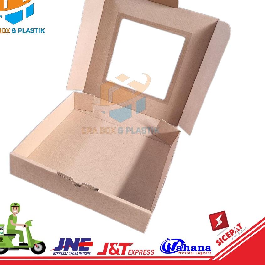 

Pasti Ada Karton Die Cut 25x25x5 cm Dengan Mika | Dus Pizza | 1 Pack @10 Pcs''