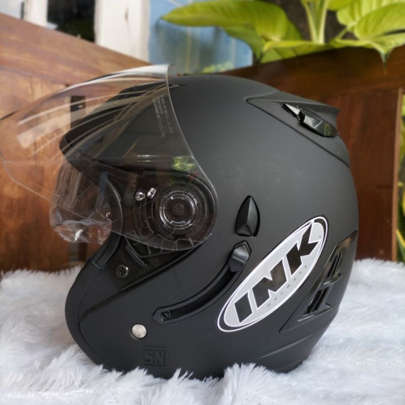 (COD) HELM INK DOUBLE VISOR SNI PRIA WANITA KEREN