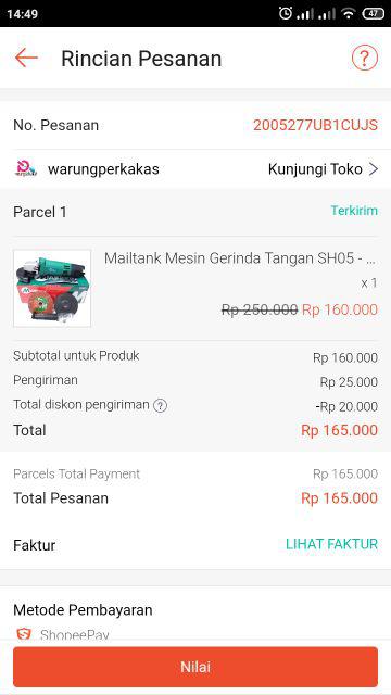 Mailtank Mesin Gerinda Tangan Sh05 - Angle Grinder 100mm