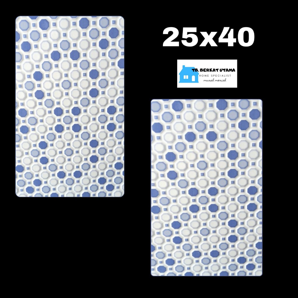 KERAMIK LANTAI 25X40-KERAMIK DINDING 25X40-BIRU LAUT-KERAMIK KAMAR MANDI-KERAMIK KOLAM RENANG