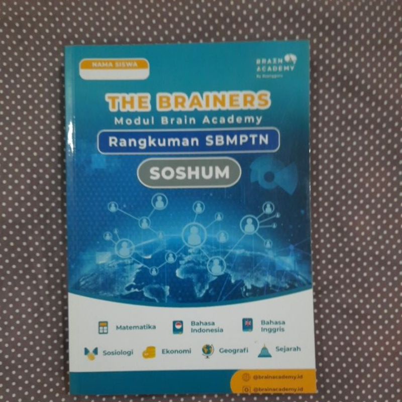 [PRELOVED]BUKU RANGKUMAN SBMPTN SOSHUM BRAIN ACADEMY ASLI