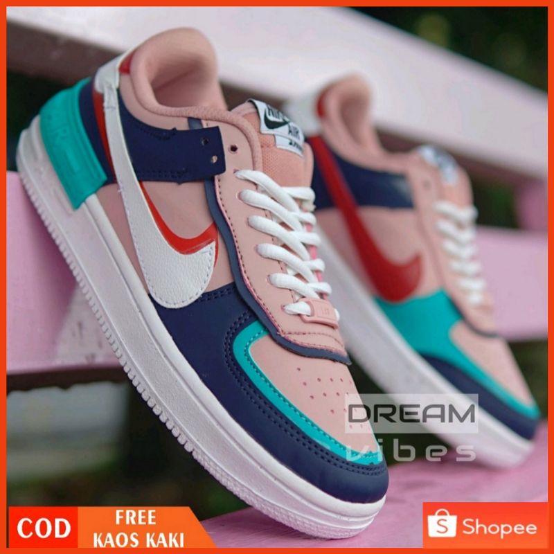 100% IMPORT PREMIUM 0NIKE AIR FORCE 1 ONE SHADOW PACK IVORY SPRUCE AURORA PREMIUM QUALITY