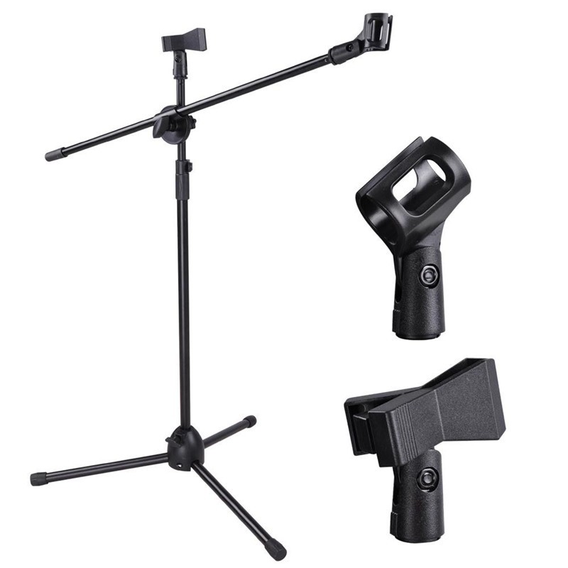 Tripod Holder Mikrofon Pro 2 Klip - NB-107 - Black--TaffSTUDIO