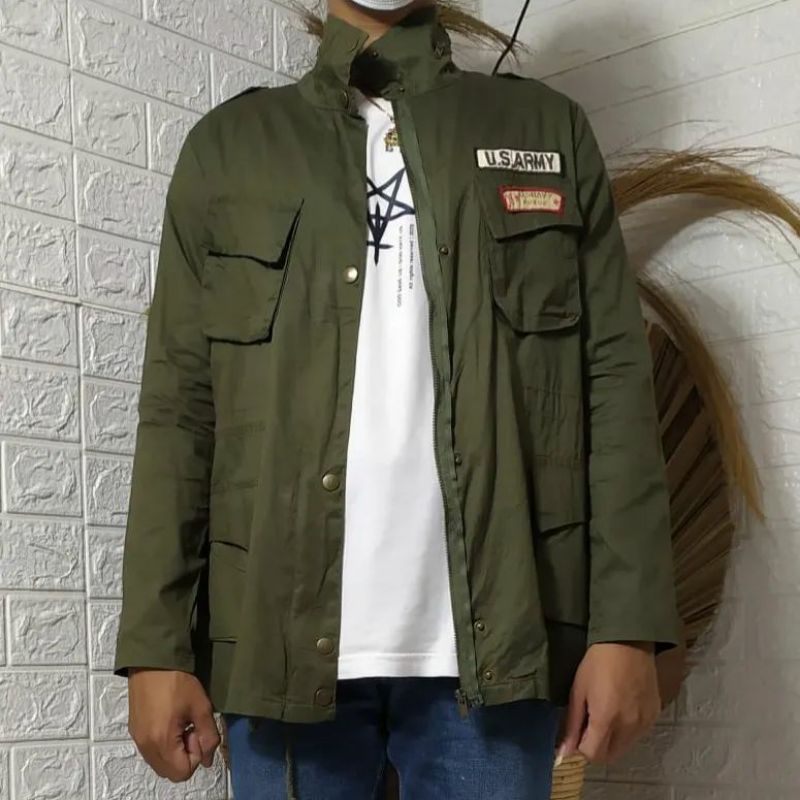 JAKET PARKA M65 FIELD US ARMY OLIVE GREEN SIZE M