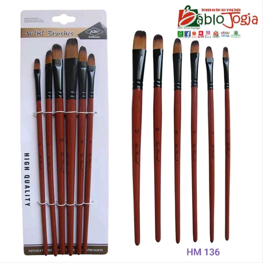 

kuas lukis melukis profesional oil minyak acrylic painting 1 Set