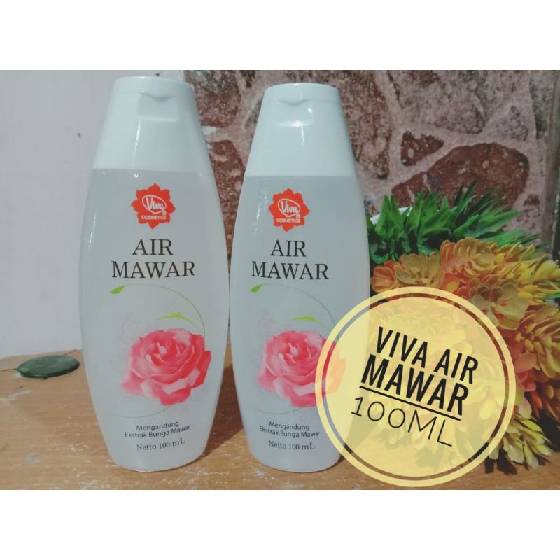 Viva air mawar 100ml /pembersih wajah air mawar/ pembersih makeup/ air mawar viva / viva air mawar/ 
