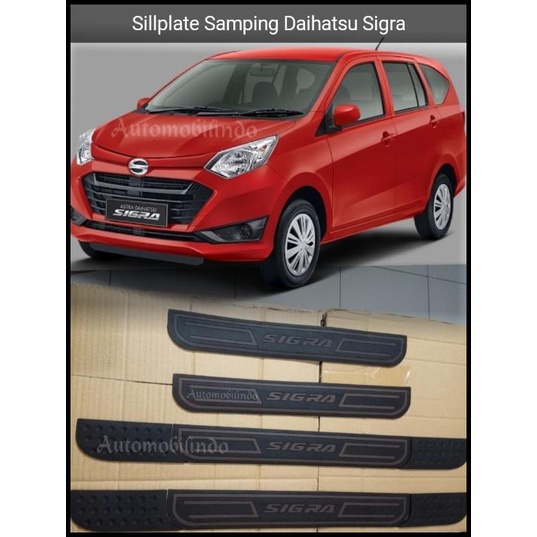 Sillplate Samping Mobil Daihatsu Sigra / Sill Plate Aksesoris Sigra