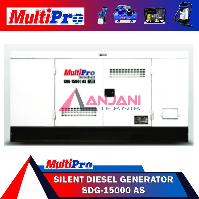 MULTIPRO SDG 15000 AS GENSET DIESEL SILENT 11KW GENERATOR SDG15000AS