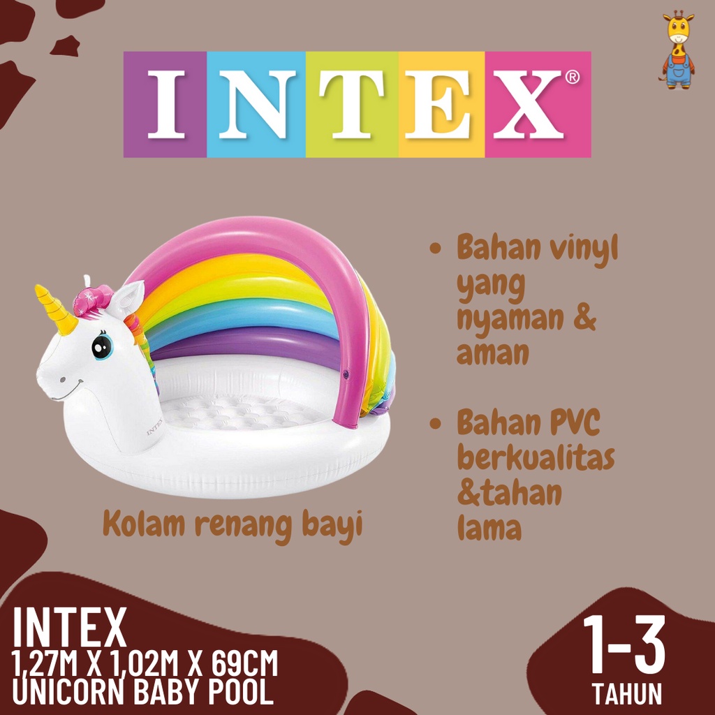 INTEX 57113 Unicorn Baby Pool