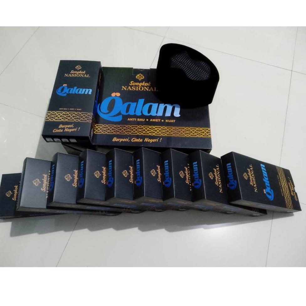 [KODE PRODUK BQ0H07940] SONGKOK NASIONAL POLOS BLUDRU EXLUSIF HALUS PILIHAN MERK QALAM