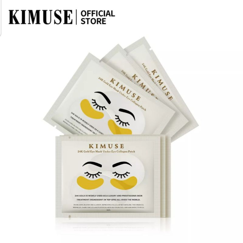 [COD &amp; READY STOCK] KIMUSE 24K GOLD UNDER EYE COLLAGEN | EYE MASK | EYE PATCH | MASKER MATA KOLAGEN