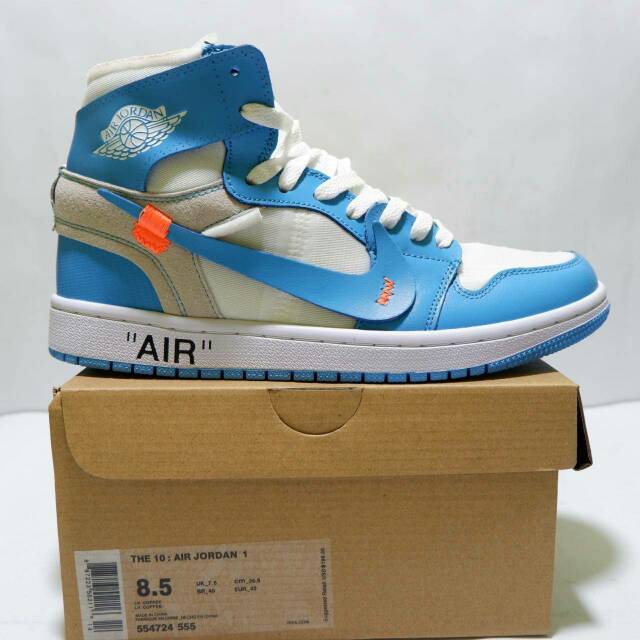 Nike air jordan 1 high off white UNC