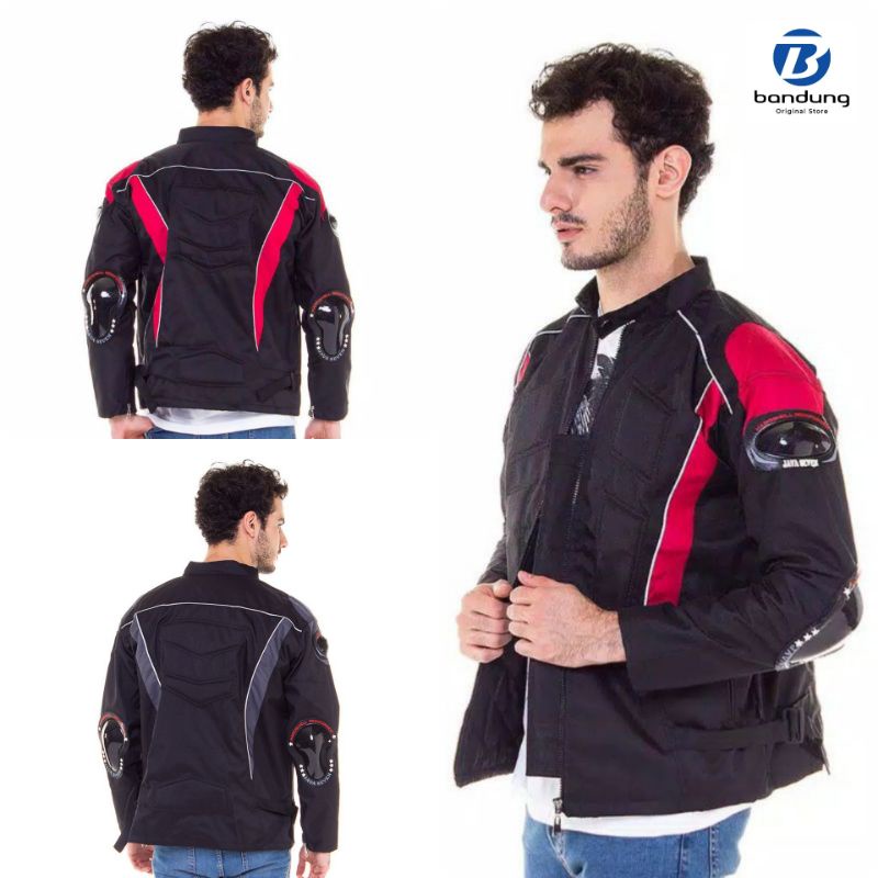 Jaket Pria | Jaket Touring Protektor | Jaket Motor Turing Bikers Moge Original Premium Bahan Cordura