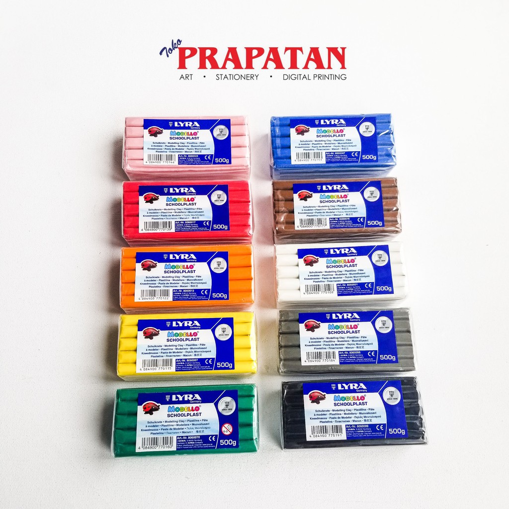 ExtraWrap (CCA) Lyra Modello School Plast / Modelling Clay / Lilin 500 gram Gratis Ongkir