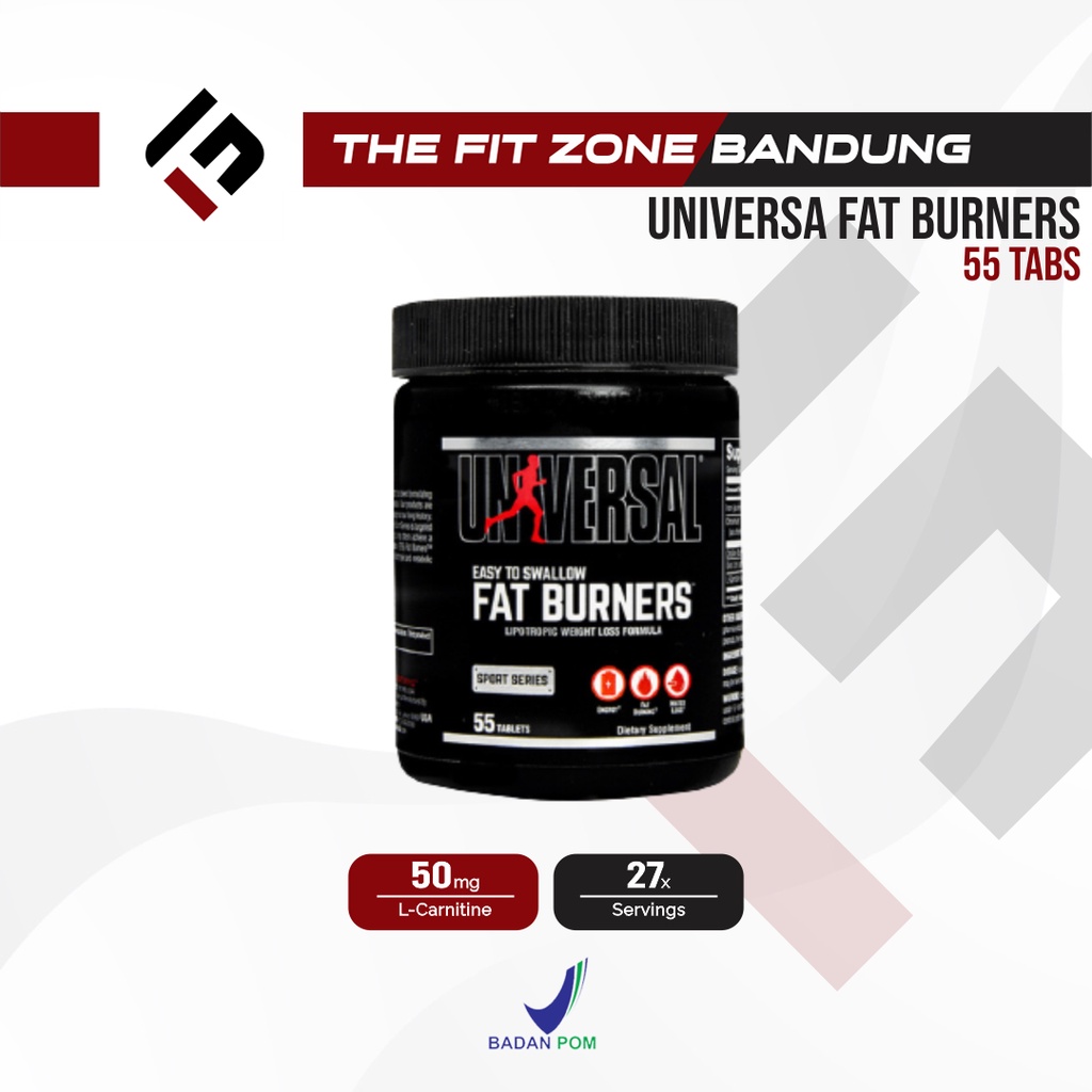 Universal Fat Burner 55 Tablet BPOM Pembakar Lemak