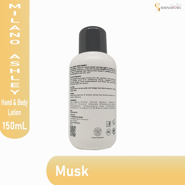 Musk Hand Body Lotion By Milano Ashley 150 ml | Black Musk