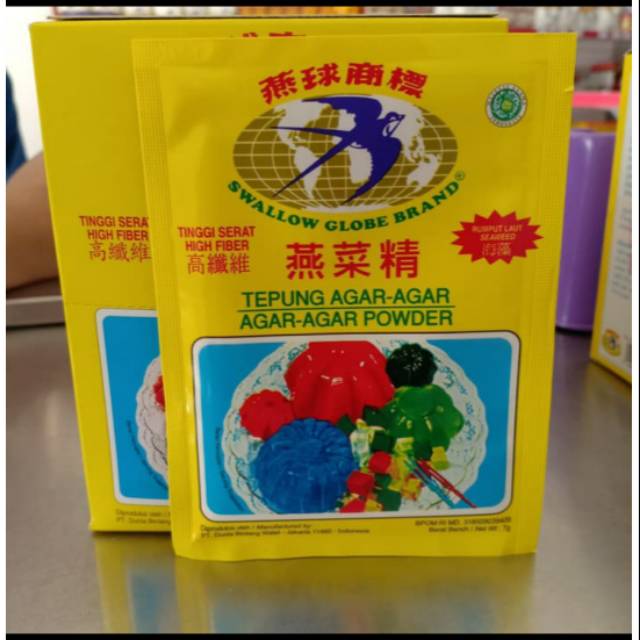 

Agar agar Swallow Globe Brand // Aneka Warna