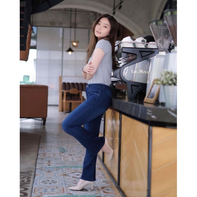 SZ 27-30 Cutbray dark - Celana Jeans Cutbray
