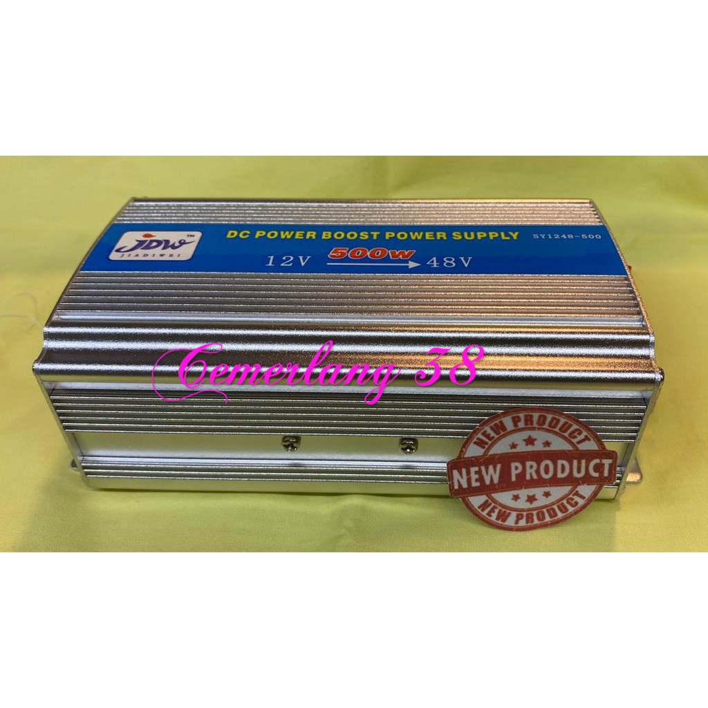 Step Up DC 12V ke DC 48V 500W Power Converter DC DC 12 V to 48 V 500 W