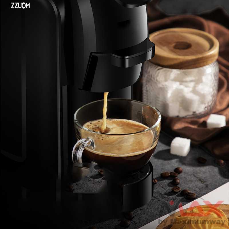 Capsule Coffee Maker 3 in1 bisa kopi bubuk bisa kopi kapsul Ideal untuk Cafe profesional Mesin Kopi 3in1 Capsule Espresso for Nespresso Dolce Espresso Espresso Machine, Pump Pressure Coffee Capsule, Coffee Powder, Dual-Use Coffee Maker Dolce Gusto