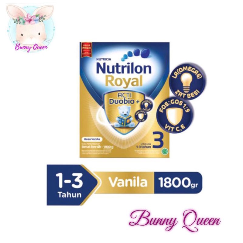 

Nutrilon Royal 3 / Nutrilon Royal 4 1800 gram 1800gram Vanila Madu