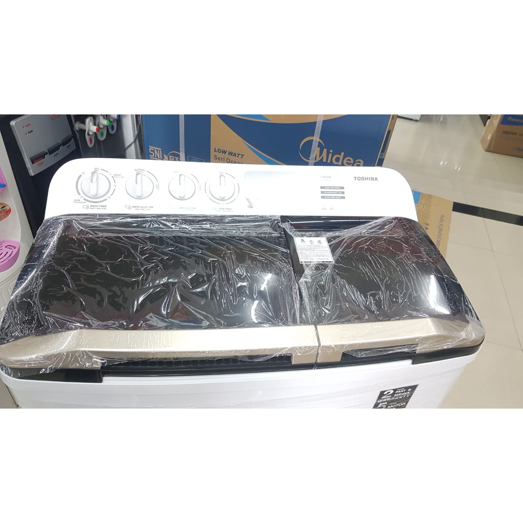 MESIN CUCI TOSHIBA VH 120 WN 12KG 2 TABUNG 120WN 12 KG LOW WATT JEPANG