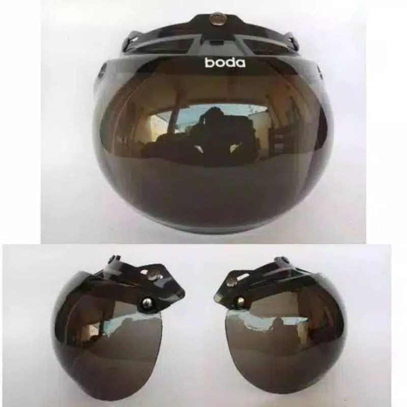 KACA CARGLOSS CEMBUNG, KACA HELM RETRO