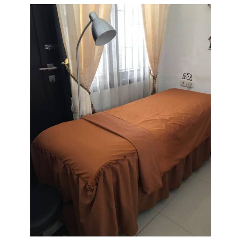 Sprei bed facial rumbai dan bedcover untk sprei lebar 92cm