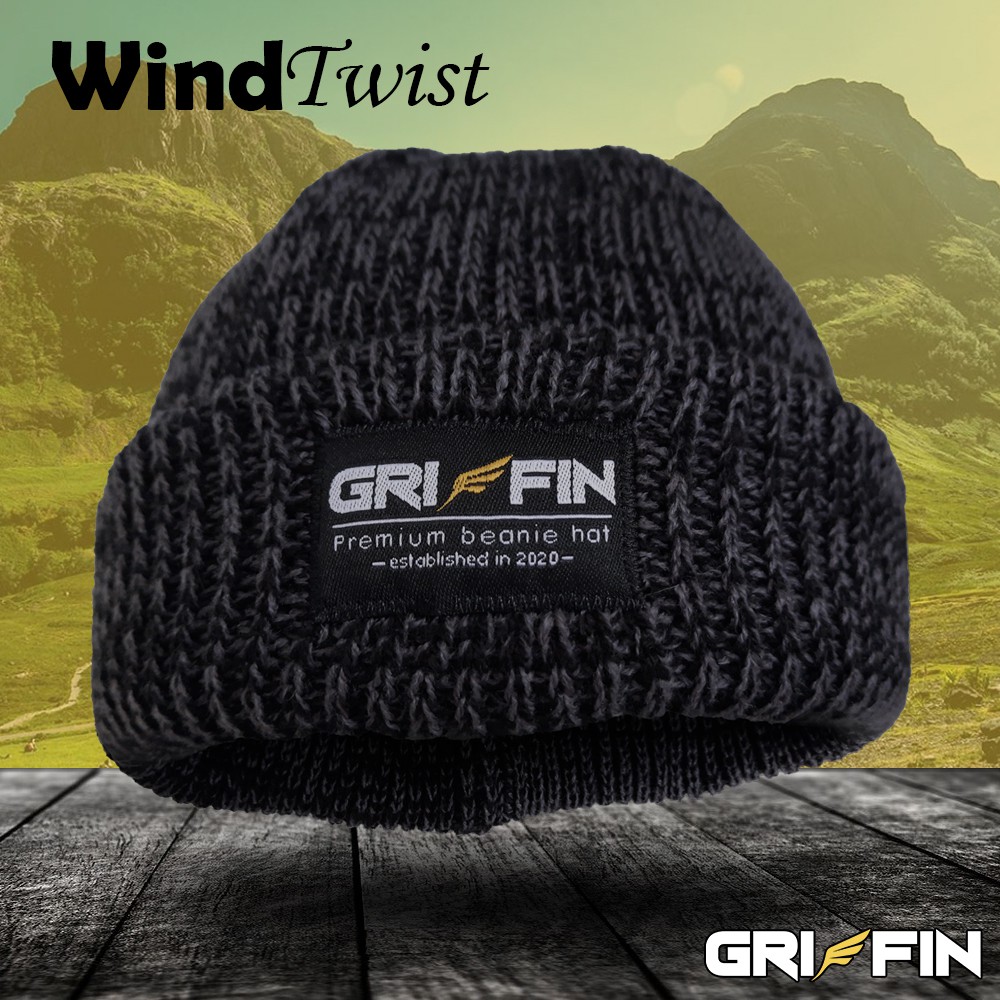 Topi Short Beanie Hat Kupluk Pria Windtwist Griffin Motif Unik Keren Limited Edition