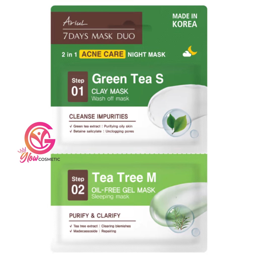 ARIUL 7 DAYS MASK DUA 2IN1 ACNE CARE NIGH MASK