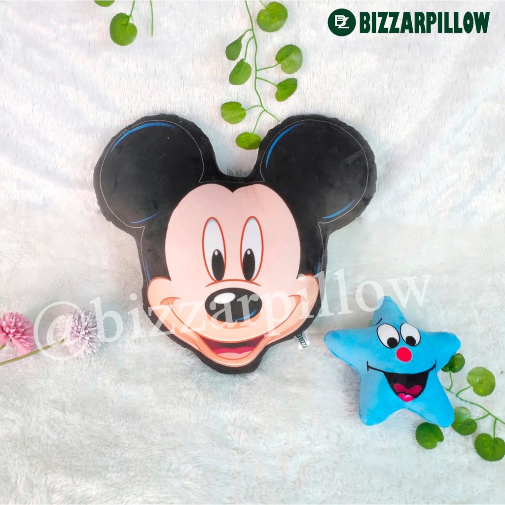 Bizzarpillow Bantal Kepala Mickey Minnie size M BZ123