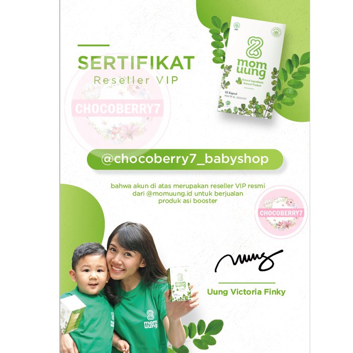 ASI Booster Mom Uung NEW FORMULA 30 kapsul / 60 kapsul Pelancar ASI Ekstrak daun kelor MomUung Tangerang Chocoberry7