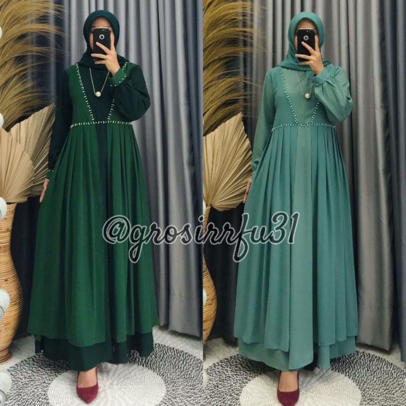 MUTIARA DRESS (REALPICT DIJAMIN ORI!!)