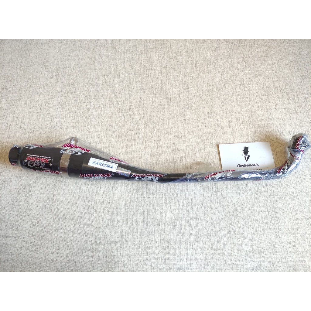 Knalpot AHAU Supra x 125-Blade-Karisma ORI Black Edition