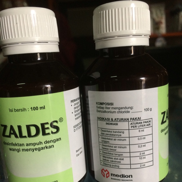 ZALDES cairan disinfektan