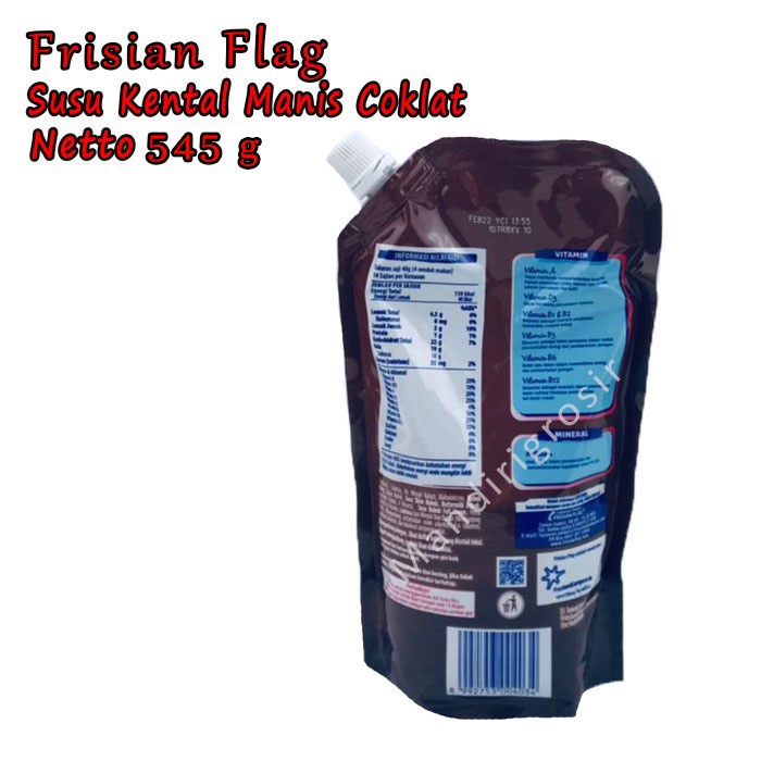 Susu kental manis * Frisian Flag * Rasa Cokelat * 545g