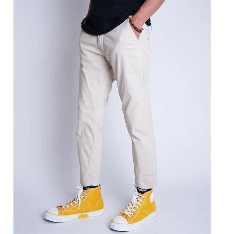 CELANA PRIA CHINO Angkle Pants Slim fit Panjang Kerja kantor Santai Liburan Cowok Gentleman Boy