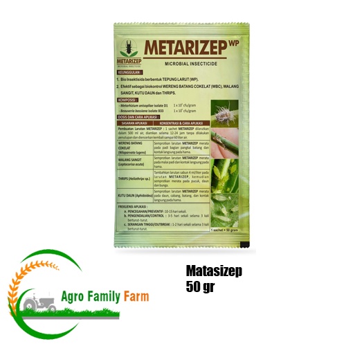Metarizep - Bio Insektisida (Metharizium spp & Beuvaria bassiana) 50 gr