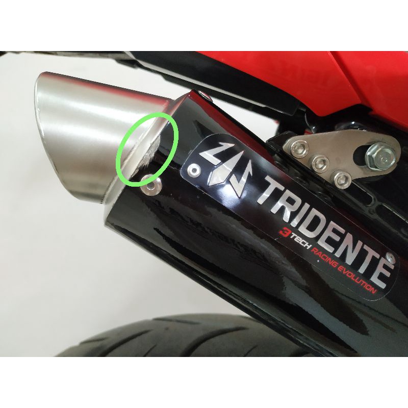 Knalpot Second Tridente F19 Hitam Full System 3 Mode Suara For CRF 150L