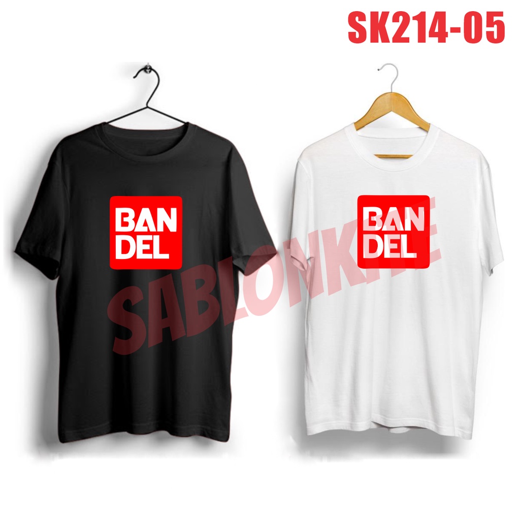 MURAH!!! KAOS PLESETAN BANDEL SK214 PLESETAN LOGO LOGO LUCU BAHAN KAOS COMBED 30S