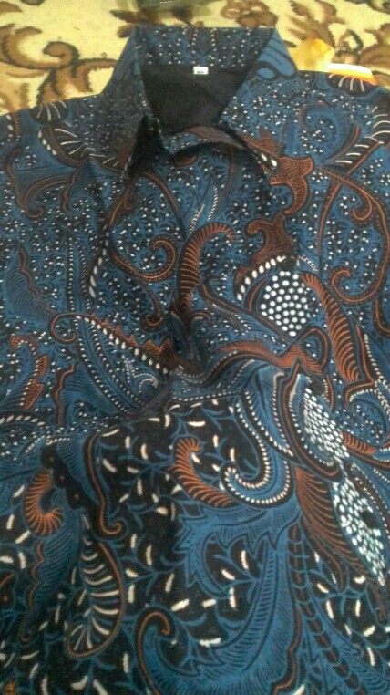 Batik Pria Drajat Size M-xl Lengan Panjang Lapis Furing Batik Solo Katun Halus Sragenan Hq