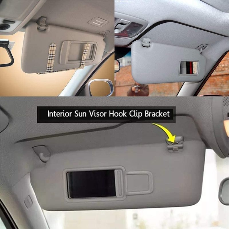 2Pcs Sun Visor Clip / Sun Visor Hook Clip Bracket for Audi A1 A3 A4 A5 Q3 Q5(8E0 857 562)A7 B6 B7 B8 S4 S5